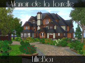 Sims 3 — Manoir de la Tourelle by lilliebou — Hi ! This is a very big mansion for a family of about 7 Sims. You can