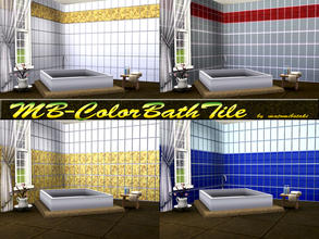 Sims 3 — MB-ColorBathTile by matomibotaki — MB-ColorBathTile, with 3 recolorable areas, by matomibotaki