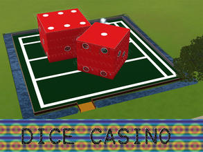 Sims 3 — Dice Casino by lordphlurp — Casino and pool that looks like a pair of dice! how ironic