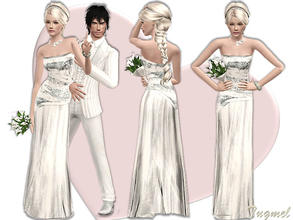 Sims 3 — Wedding Dress-10 by TugmeL — Wedding Dress *Thanks to *Ekky_Sims* for the Clothing credit! **Thanks to *JuliaCat