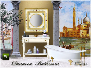 Sims 3 — Panarea Bathroom by Pilar — classic items for the bathroom
