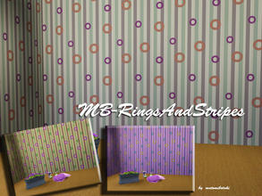 Sims 3 — MB-RingsAndStripes by matomibotaki — Geometric pattern with 3 recolorable areas, by matomibotaki.
