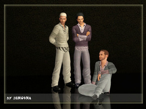 Sims 3 — Set Clothing Weekend Male by bukovka — Set clothes for men. Three versions of staining. Painting on the three