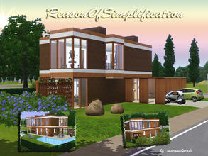 Sims 3 — ReasonOfSimplification by matomibotaki — Modern cube style house, simple but unique in construction.Your sims