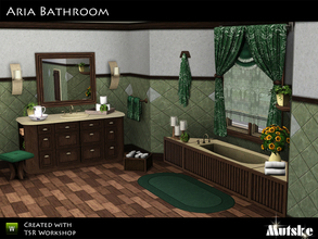 Sims 3 — Aria Bathroom by Mutske — Here is the 14th part of the Aria serie, the bathroom. You can mix with other Aria