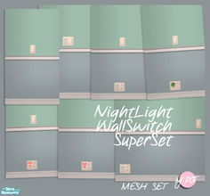 Sims 2 — Night Light Wall Switch SUPERSET by DOT — Night Light Wall Switches SUPERSET. Sims 2 by DOT of The Sims