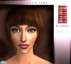 Sims 2 — Silverscreen lips by katelys — A collection of 8 glossy lipsticks. Make your sims look like movie stars!
