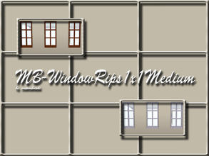 Sims 3 — MB-WindowRips1x1Medium by matomibotaki — MB-WindowRips1x1Medium, medium mesh conversion of the contemporary
