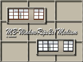Sims 3 — MB-WindowRips2x1Medium by matomibotaki — MB-WindowRips2x1Medium, medium size mesh conversion, recolorable, by