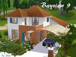 Sims 3 — Bayview 9  by philo — What makes Bayview 9 different it's the garage. This small house should be perfect for a