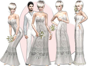 Sims 3 — Wedding Dress-15 by TugmeL — Wedding Dress -Thanks to *-April-* Clothing and Mesh credit! -Thanks to *Birba32*