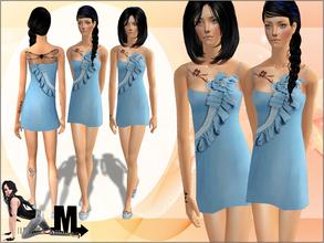 Sims 2 — Blue Fever Part 1 by miraminkova — Little sweet mini blue dress