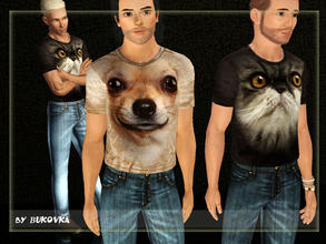 Sims 3 — Top Nosed 1 Male by bukovka — T-shirt male in two variants. It is not recoloured. Carry with pleasure