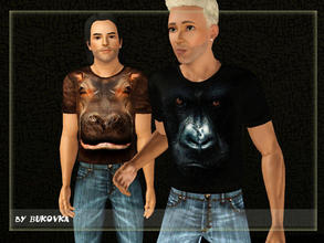 Sims 3 — Top Nosed  2 Male by bukovka — T-shirt male in two variants of coloring. It is not recoloured. Carry with