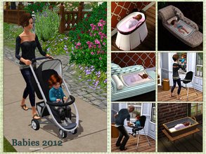 Sims 3 — Babies 2012 by ShinoKCR — This little Set is combined out of a request for the Bassinet and the Rockingchair