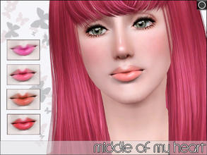 Sims 3 — Middle Of My Heart by c0_0kie — Another lipgloss! Hope you like it~