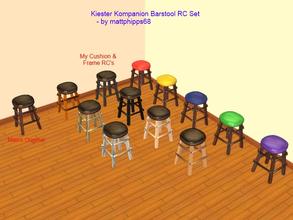Sims 2 — KK Barstool RC - Dark Blue Cushion by mattphipps68 — A dark blue cusahion RC of the Kiester Kompanion barstool