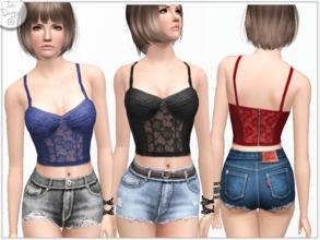 Sims 3 — ~Insert lace bustier~ by Icia23 — Bustier with lace details for your females. Hand-painted 3 recolorables