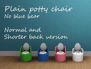 Sims 3 — Plain potty chairs - no blue bear by Percica — I decided to make a potty without the round bear sticker, and