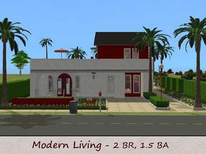 Sims 2 — Modern Living by allison731 — Modern Living is built in contemporary Mediterranean style.House includes: