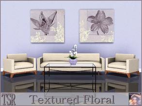Sims 3 — Textured Floral by ziggy28 — Two very delicate paintings by the artist Sasha Blake. One file two paintings.