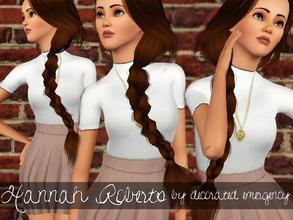 Sims 3 — Hannah Roberts by decorated_emergency — I have all ep's however the only content that was used was from Late