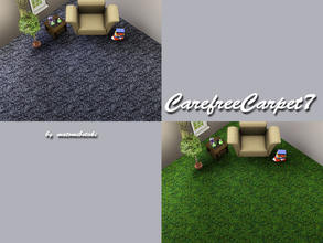 Sims 3 — CarefreeCarpet7 by matomibotaki — New carpet pattern with 3 recolorable areas, to find under Carpet/Rug, by