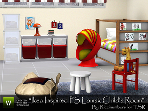 Sims 3 — Ikea Inspired PS Lomsk Childrens Room by TheNumbersWoman — Another Ikea Inspired Room I bring you a child's