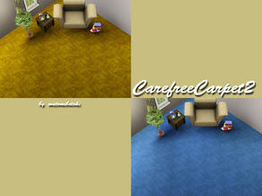 Sims 3 — CarefreeCarpet2 by matomibotaki — Carpet pattern with 3 recolorable areas, to find under Carpet/Rug, by