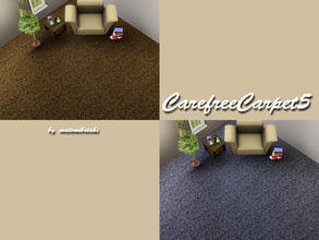 Sims 3 — CarefreeCarpet5 by matomibotaki — Carpet pattern with 3 recolorable areas, to find under Carpet/Rug, by