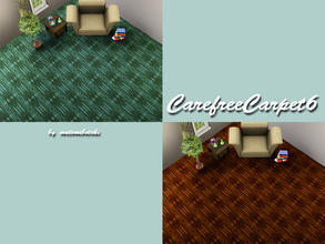 Sims 3 — CarefreeCarpet6 by matomibotaki — New carpet pattern with 3 recolorable areas, to find under Carpet/Rug, by