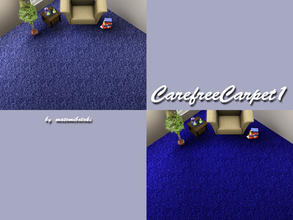 Sims 3 — CarefreeCarpet1 by matomibotaki — Carpet pattern with 3 recolorable areas, to find under Carpet/Rug, by