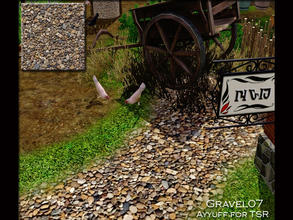 Sims 3 — Gravel07 by ayyuff — Gravel 07 terrain paint