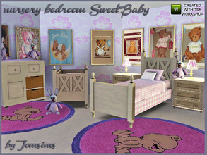 Sims 3 — nursery bedroom sweet baby by jomsims — 10 objects in this set. crib.bed child. Toy. lamp. pillows for the bed