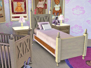Sims 3 — bed kids sweet baby by jomsims — bed kids sweet baby by jomsims