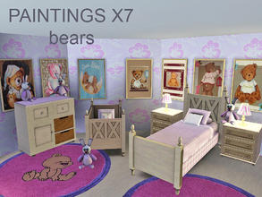 Sims 3 — painting set  sweet baby by jomsims — painting set sweet baby