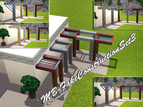Sims 3 — MB-FakeConstructionSet3 by matomibotaki — Third construction set, can be used as a column or as an decoration