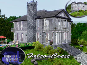 Sims 3 — FalconCrest by matomibotaki — In colonial-style built, luxury and comfortable manor. A lovely house for a large