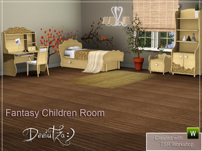 Sims 3 — Fantasy Children Room by deeiutza — Here is a new bedroom for creative children. The set includes 11 new
