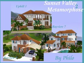 Sims 3 — Sunset Valley Metamorphose 2 by philo — This set is made of 3 villas. It's the second part of my Sunset Valley
