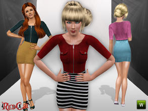 Sims 3 — Skinny Love by RedCat — Game Mesh. 3 Styles. 2 Recolorable Palettes. ~RedCat
