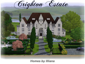 Sims 3 — Crighton Estate - 4 Bd Mansion by Illiana — Magnificent home on a large lot boasts extensive landscaping,