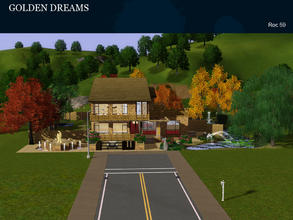 Sims 3 — Golden Dreams by roc592 — Golden Dreams is a modern family home, 4 bedrooms, 3 bathrooms, TV room, music room,