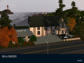 Sims 3 — Sea Green by roc592 — Sea Green is a 2 bedroom, 2 bathroom house with views of the sea, comes with a enclosed