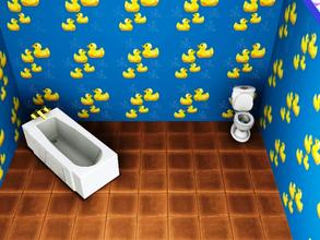 Sims 3 — duck splash by g3rocks — nice yellow duck in blue background,duck color can be changed