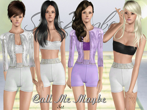Sims 3 — Call Me Maybe by sims2fanbg — .:Call Me Maybe:. Items in this Set: Top in 3 recolors,Recolorable,Launcher