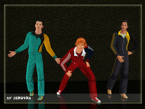 Sims 3 — Athletic Lightning Male by bukovka — Sport suit for men.