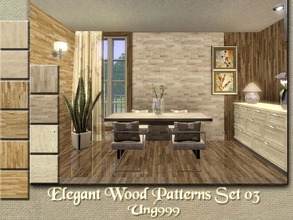 Sims 3 — Elegant Wood Patterns Set 03 by ung999 — 
