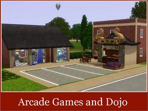 Sims 3 — New Riverview Arcade Games and Dojo by Youlie25 — Oups...there is my last lot for Riverview...perhaps ! There is