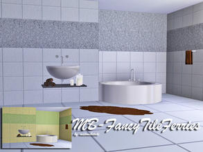Sims 3 — MB-FancyTileFerries by matomibotaki — MB-FancyTileFerries, modern tile pattern with abstract parts, 2